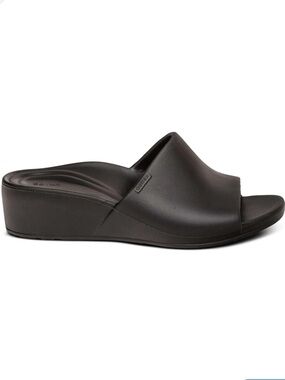 Aetrex Jamie Slide Sandal Black Size 7
